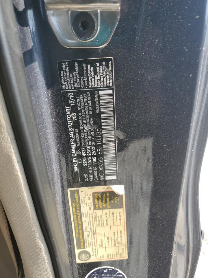 2011 Mercedes-Benz E 350 VIN: WDDKK5GF6BF101351 Lot: 54901445