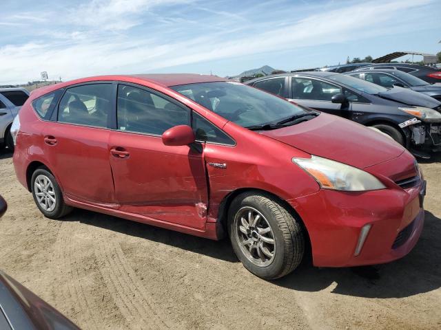  TOYOTA PRIUS 2013 Червоний