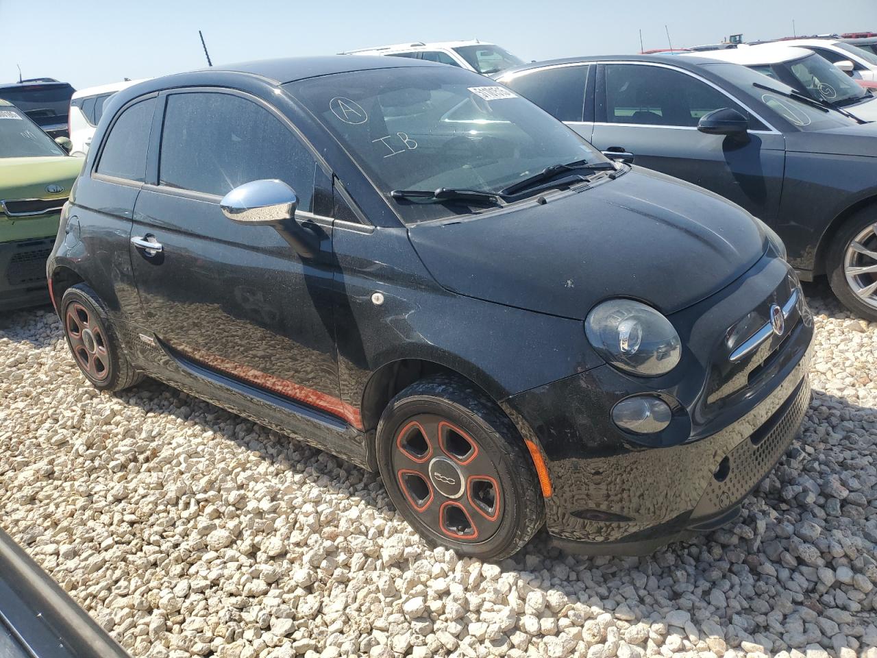 2015 Fiat 500 Electric na sprzedaż w Taylor, TX - Hail