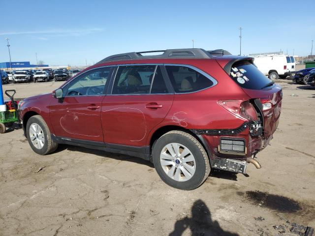  SUBARU OUTBACK 2017 Czerwony