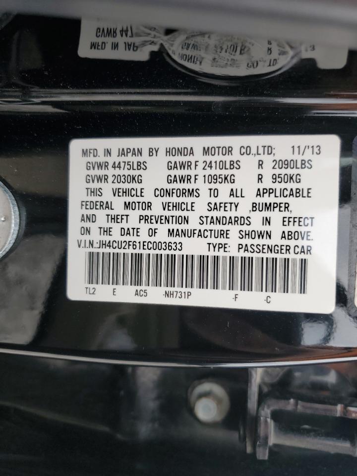 2014 Acura Tsx Tech VIN: JH4CU2F61EC003633 Lot: 52958495