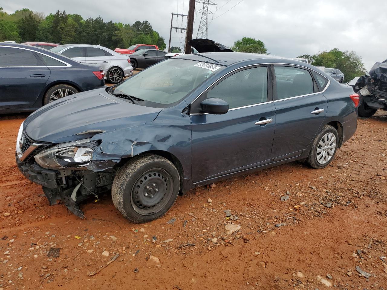 2016 Nissan Sentra S იყიდება China Grove-ში, NC - Front End