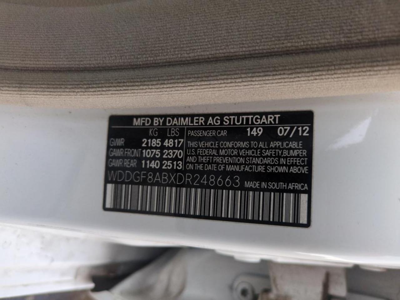 WDDGF8ABXDR248663 2013 Mercedes-Benz C 300 4Matic