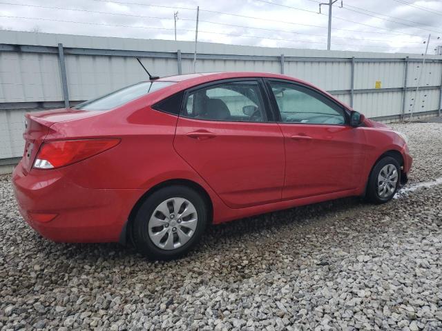  HYUNDAI ACCENT 2017 Czerwony