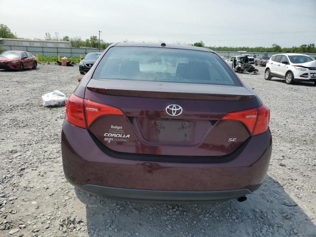 Sedans TOYOTA COROLLA 2017 Burgundy