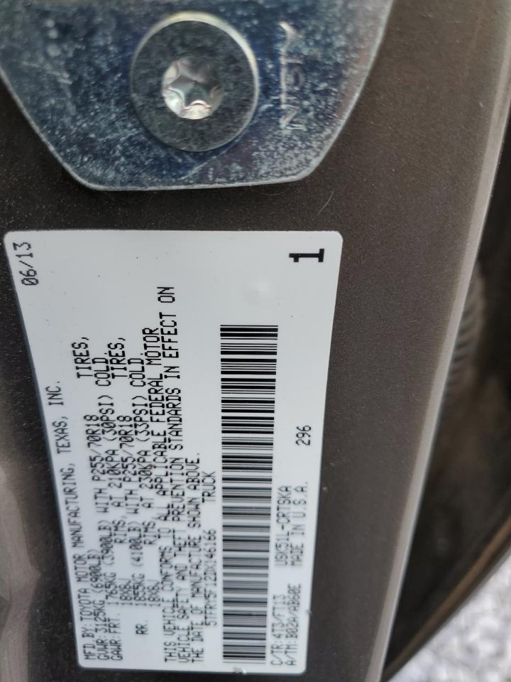 2013 Toyota Tundra Double Cab Sr5 VIN: 5TFRY5F12DX146166 Lot: 55064175
