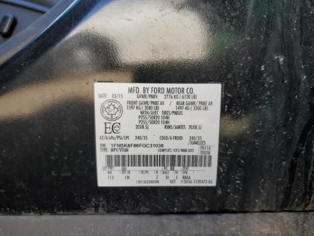 2015 FORD EXPLORER LIMITED  