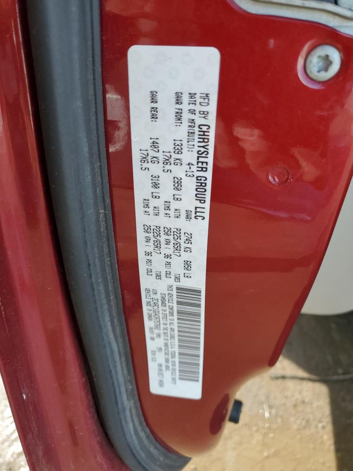 2013 Chrysler Town & Country Limited VIN: 2C4RC1GG4DR757602 Lot: 51802225