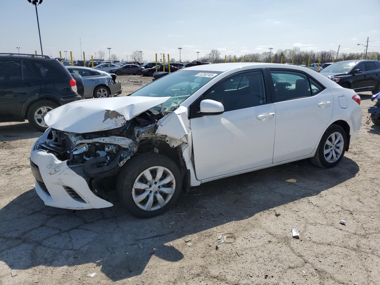 2016 Toyota Corolla L de vânzare în Indianapolis, IN - Front End