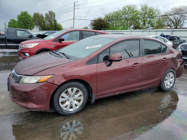  HONDA CIVIC 2012 Maroon