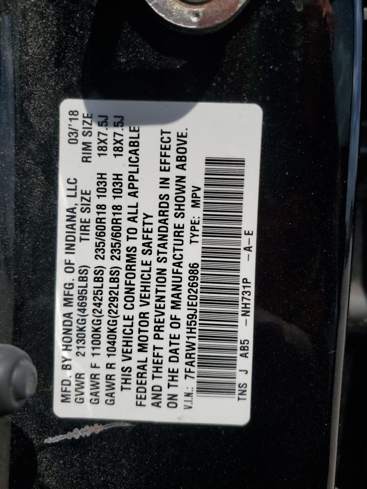 7FARW1H59JE026986 HONDA CRV 2018