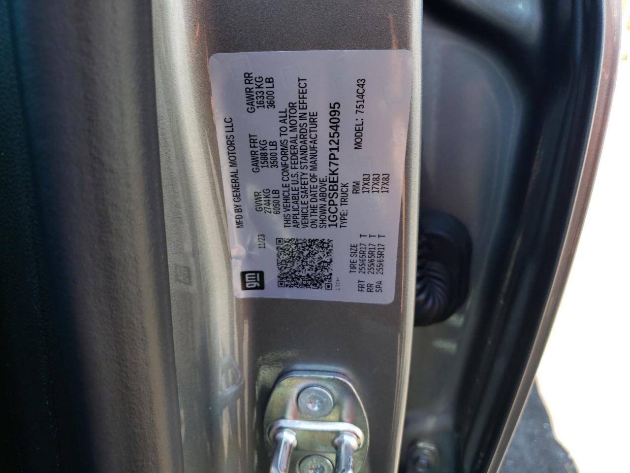 2023 Chevrolet Colorado VIN: 1GCPSBEK7P1254095 Lot: 54988145