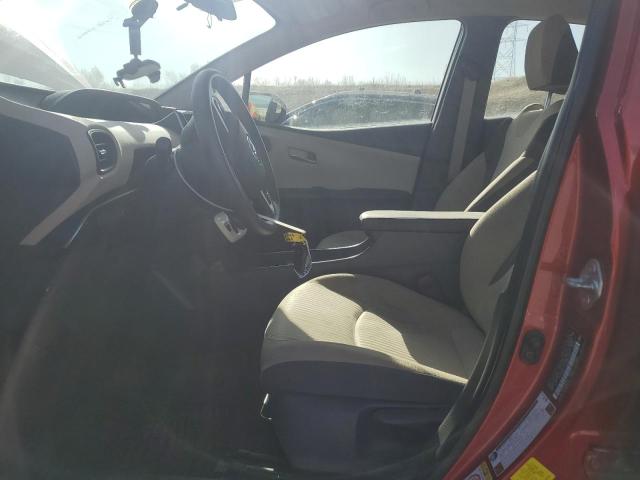  TOYOTA PRIUS 2016 Red