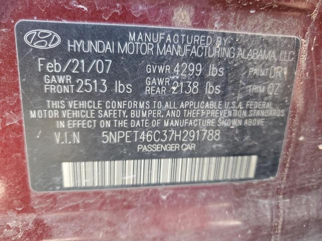 2007 HYUNDAI SONATA GLS