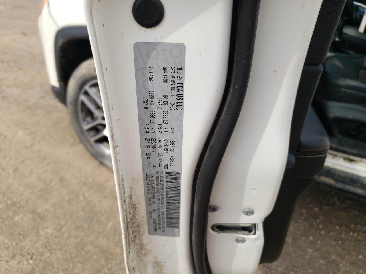 2017 Jeep Compass Latitude VIN: 3C4NJDBB3HT597328 Lot: 55170365
