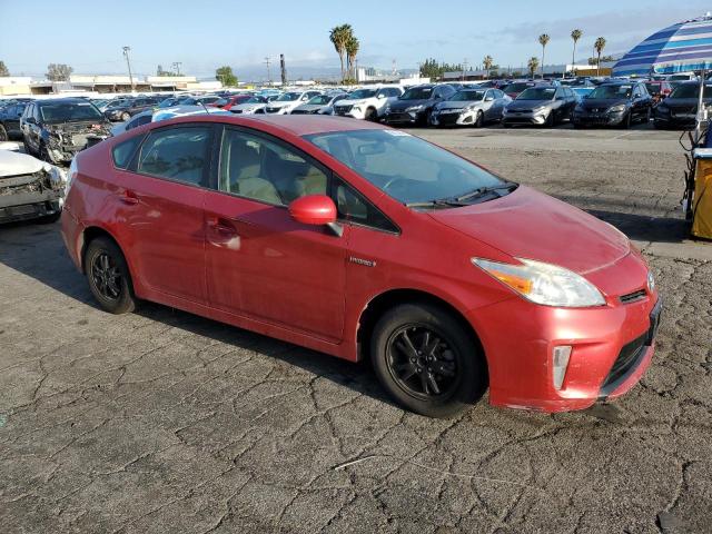  TOYOTA PRIUS 2015 Czerwony