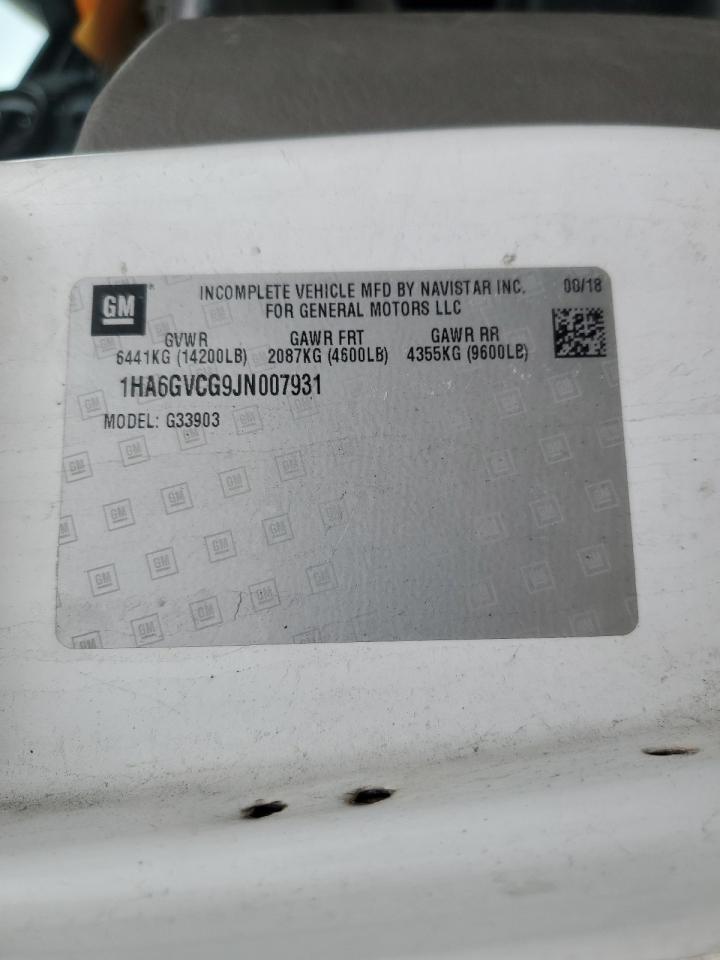 2018 Chevrolet Express G4500 VIN: 1HA6GVCG9JN007931 Lot: 53431975