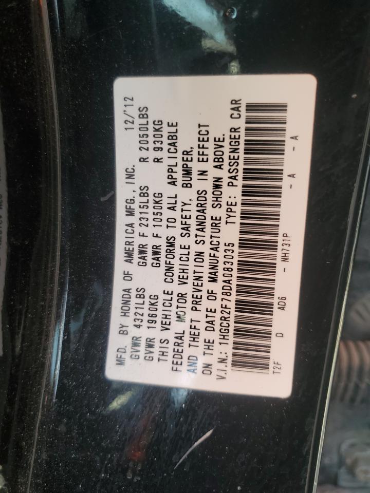 2013 Honda Accord Ex VIN: 1HGCR2F78DA083035 Lot: 54240925