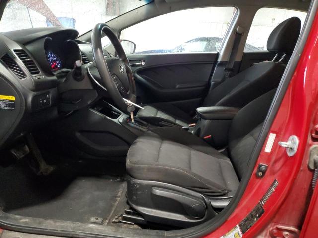 Sedans KIA FORTE 2016 Czerwony