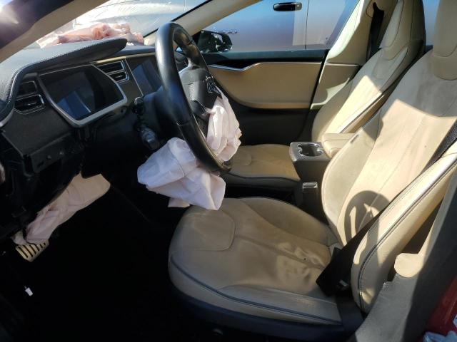  TESLA MODEL S 2013 Красный