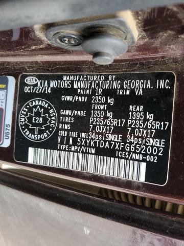 2015 KIA SORENTO LX