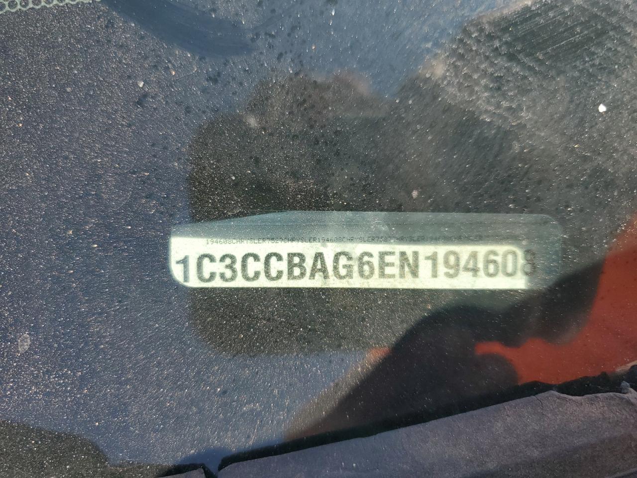 2014 Chrysler 200 Lx VIN: 1C3CCBAG6EN194608 Lot: 63021945