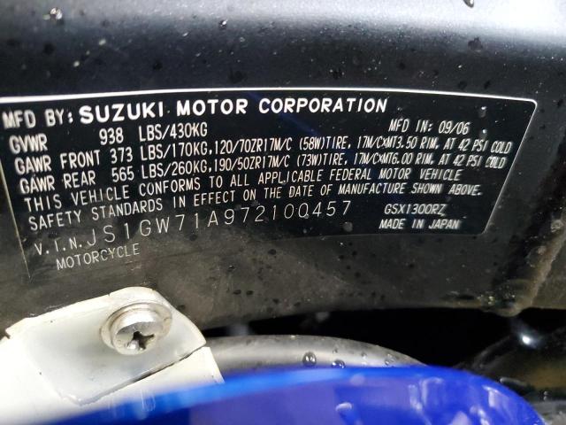 2007 SUZUKI GSX1300 RZ