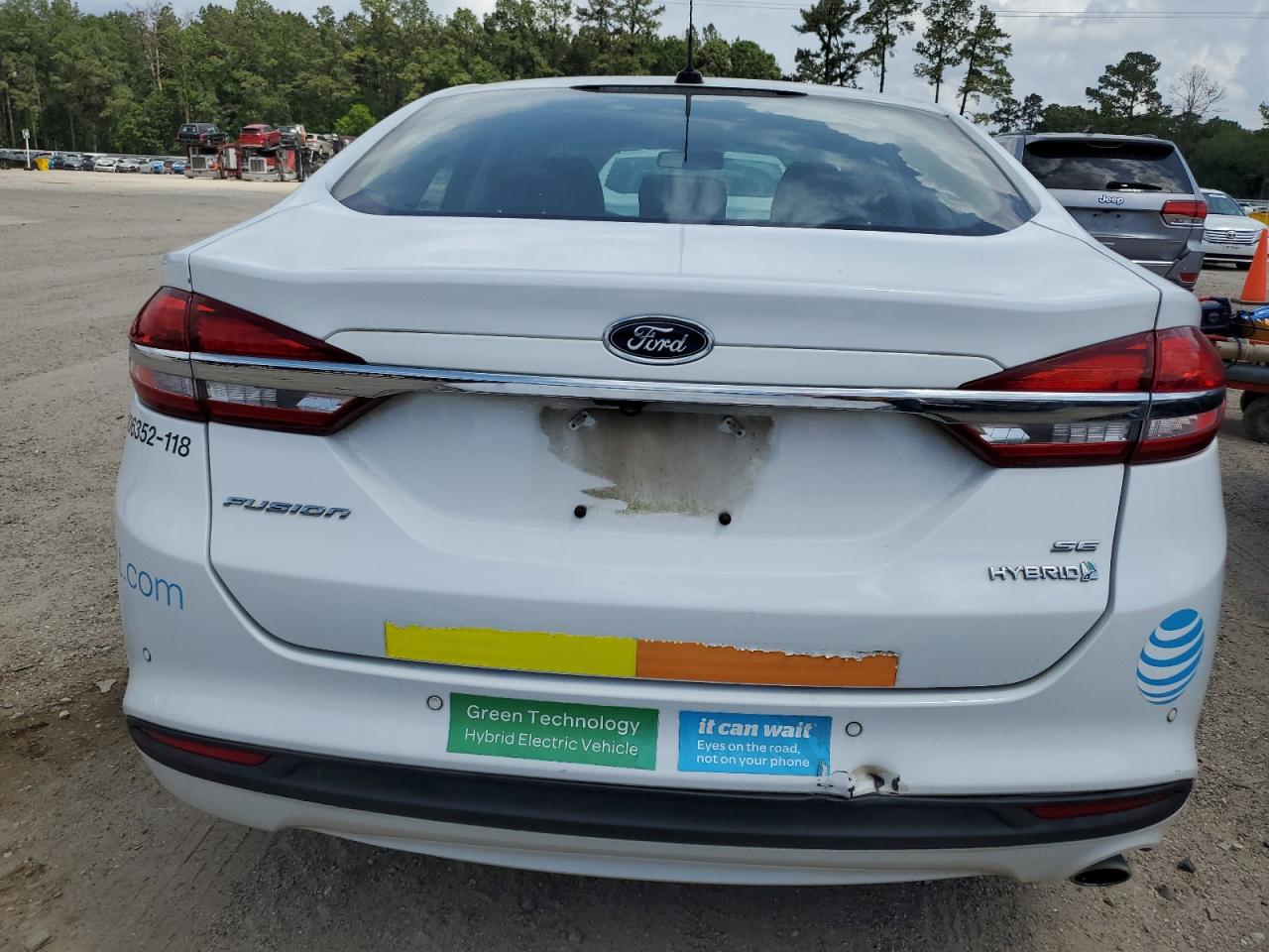2018 Ford Fusion Se Hybrid VIN: 3FA6P0LU7JR278695 Lot: 54032515