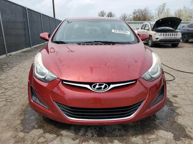  HYUNDAI ELANTRA 2014 Красный