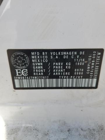 2017 VOLKSWAGEN JETTA SE
