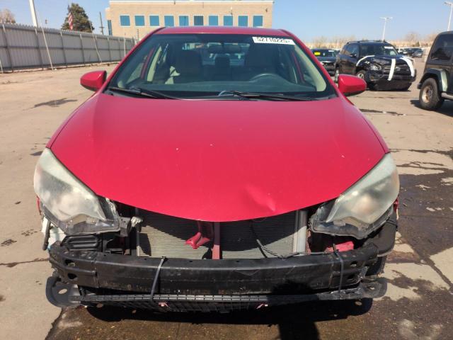  TOYOTA COROLLA 2015 Czerwony