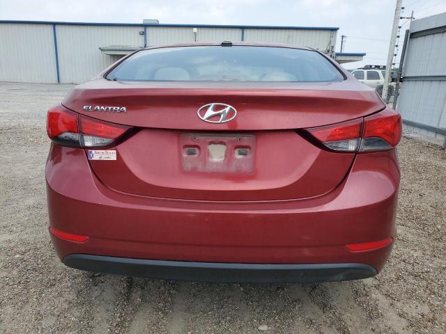  HYUNDAI ELANTRA 2016 Красный