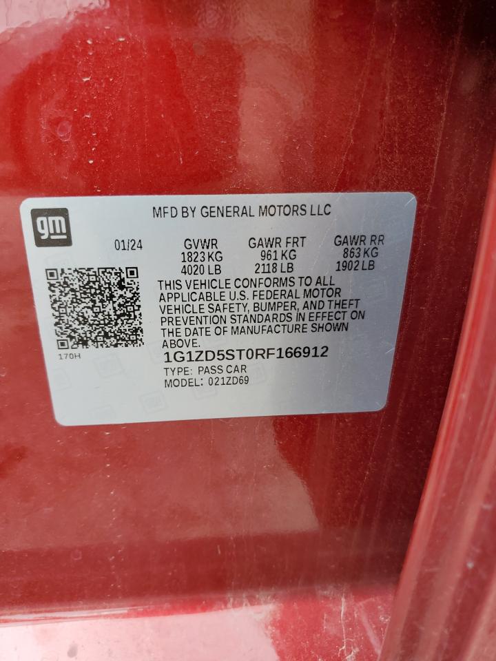 1G1ZD5ST0RF166912 CHEVROLET MALIBU 2024