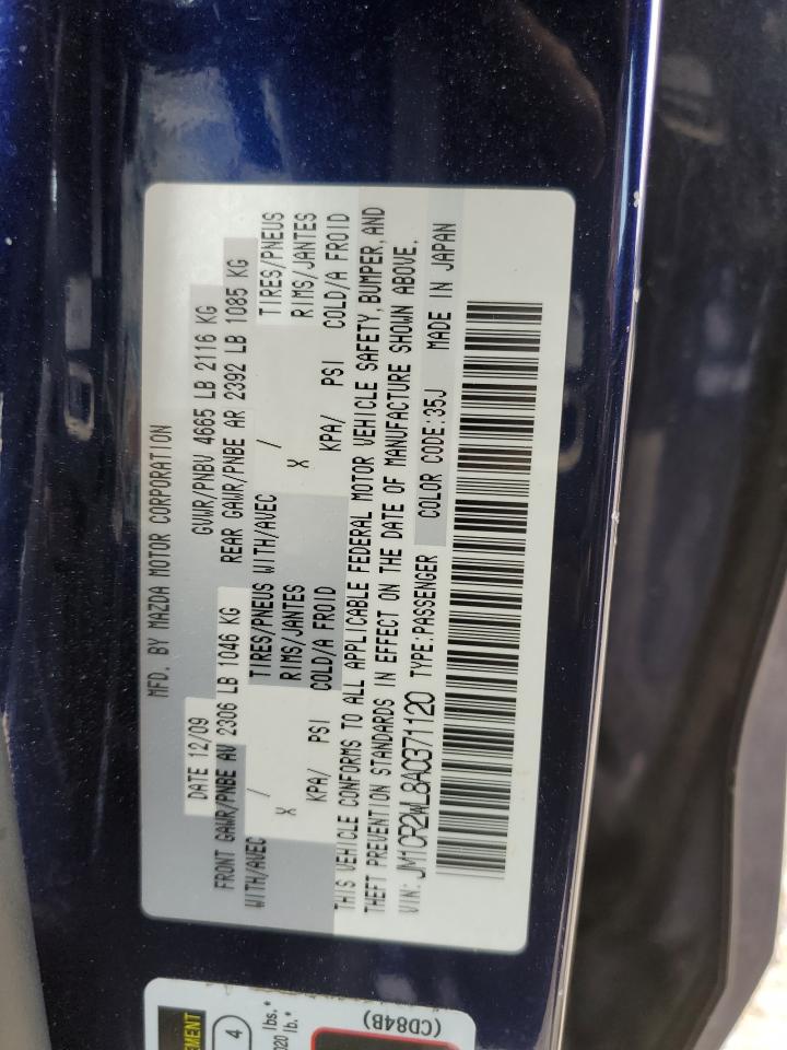 2010 Mazda 5 VIN: JM1CR2WL8A0371120 Lot: 54076155