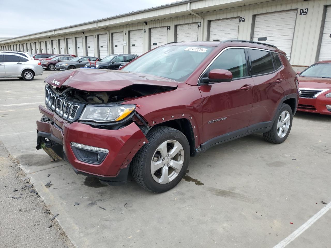 2021 Jeep Compass Latitude на продаже в Louisville, KY - Front End
