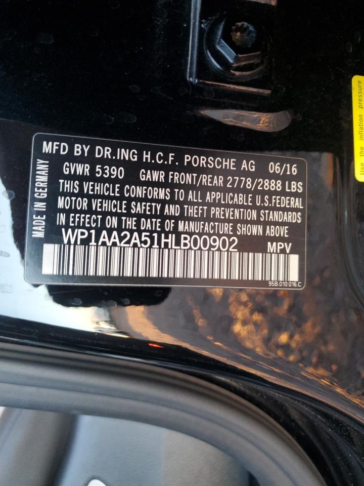 2017 Porsche Macan VIN: WP1AA2A51HLB00902 Lot: 54910635