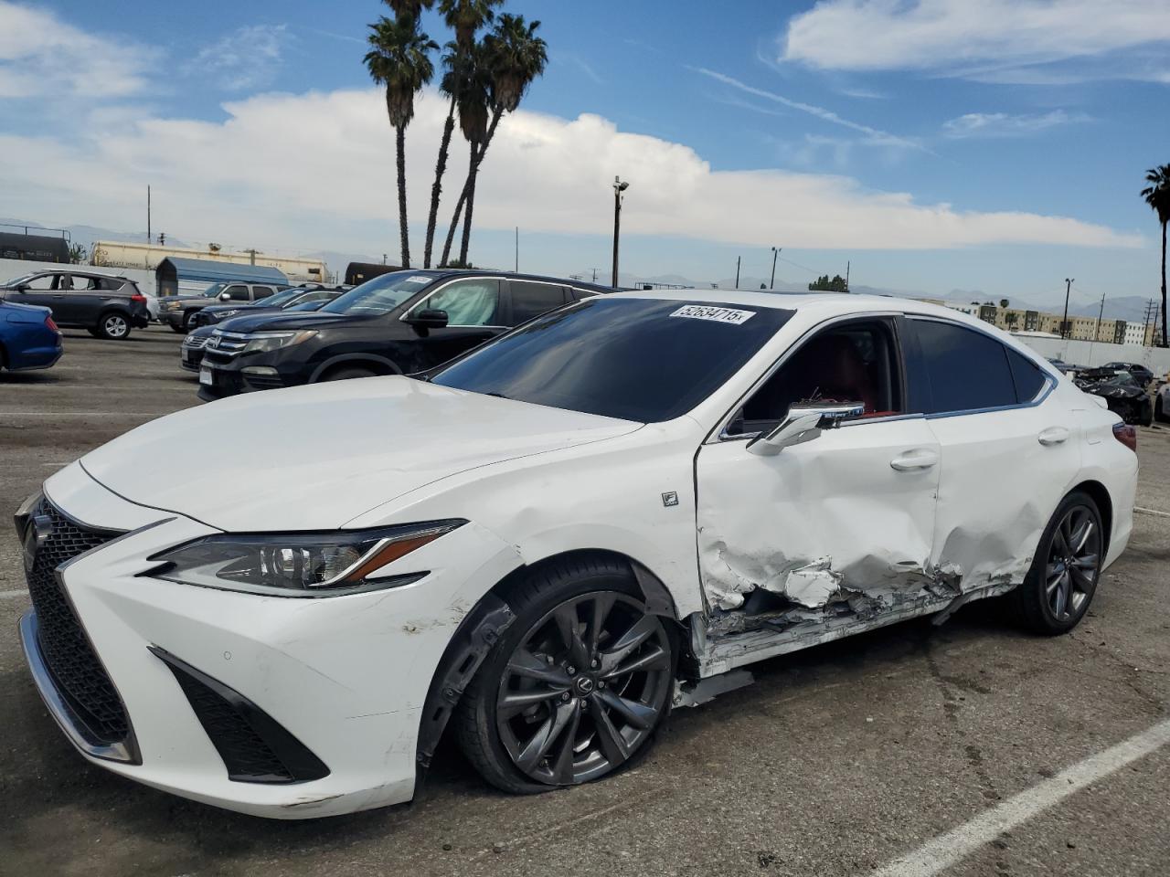 2021 Lexus Es 350 Base იყიდება Van Nuys-ში, CA - Side