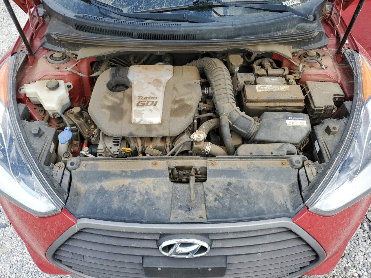 2016 Hyundai Veloster Turbo VIN: KMHTC6AE6GU303705 Lot: 51801725