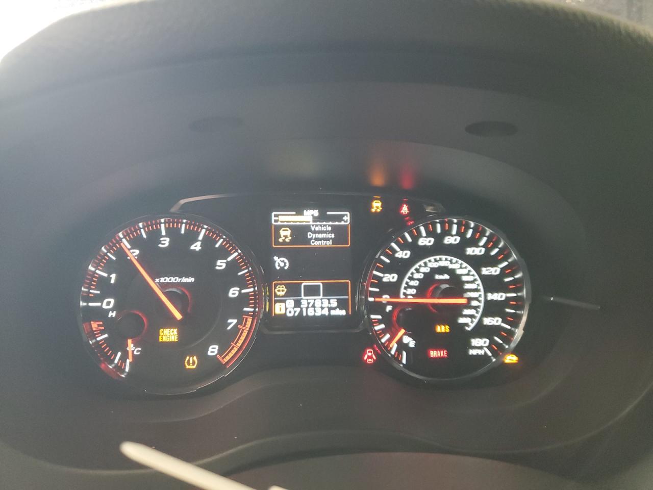 2020 Subaru Wrx VIN: JF1VA1A65L9814355 Lot: 53980725