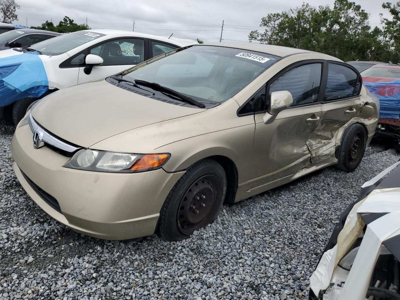 2008 Honda Civic Lx de vânzare în Riverview, FL - Side