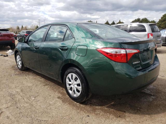  TOYOTA COROLLA 2015 Zielony