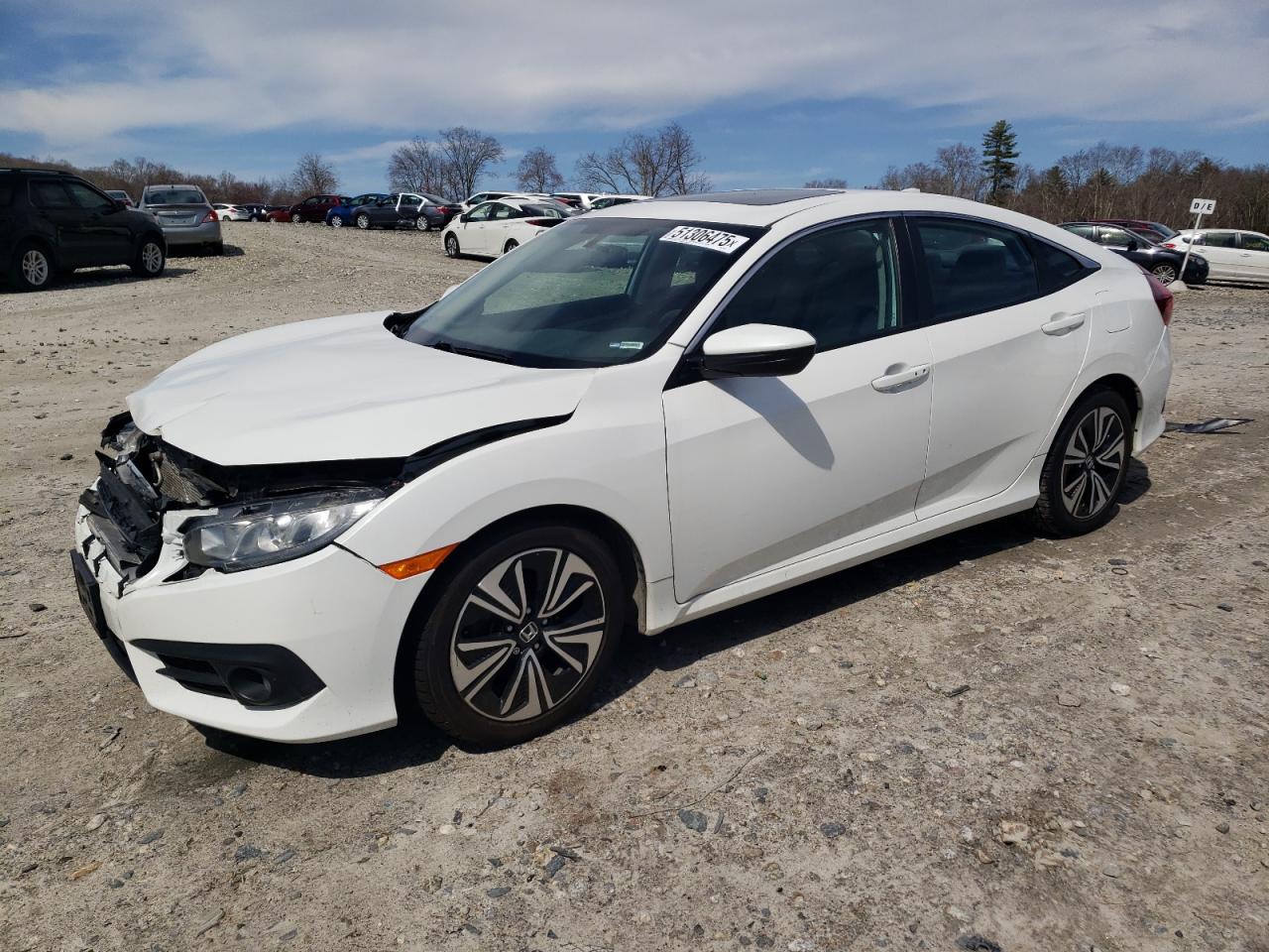 2016 Honda Civic Ex продається в West Warren, MA - Front End