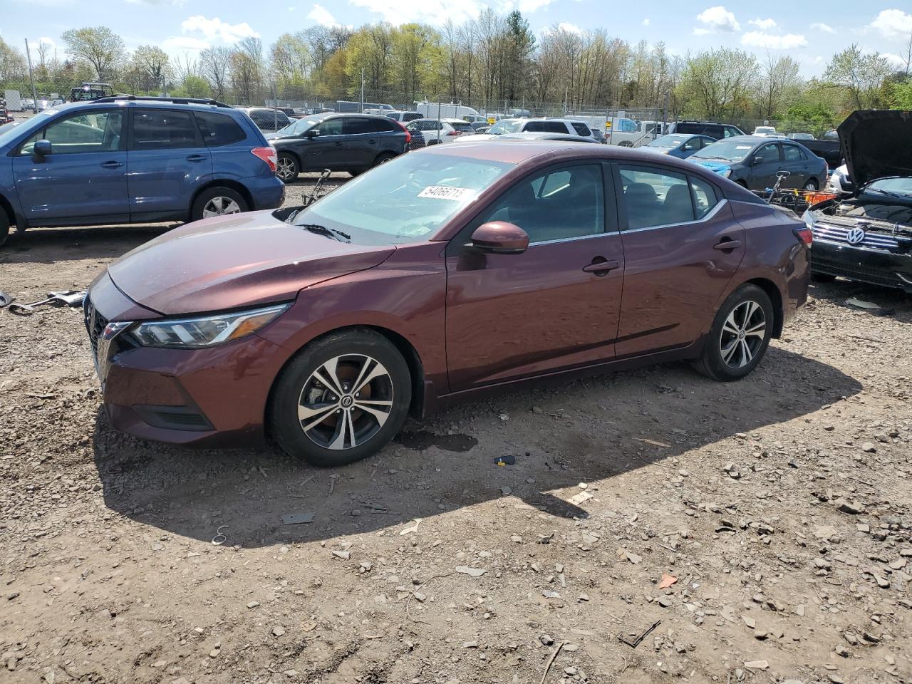 2020 Nissan Sentra Sv en Venta en Chalfont, PA - Minor Dent/Scratches