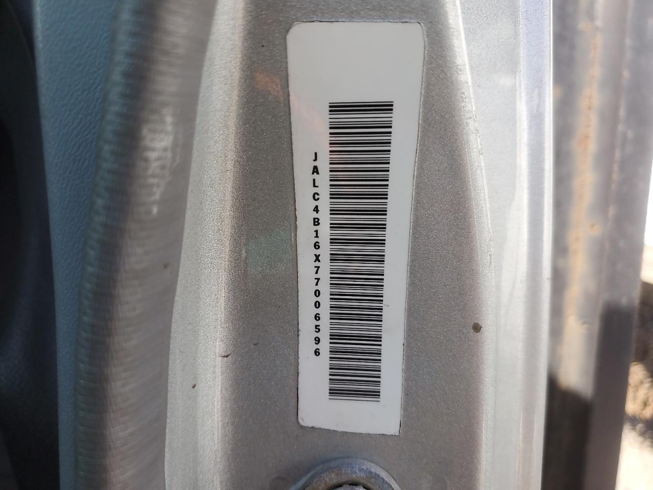 2007 Isuzu Npr VIN: JALC4B16X77006596 Lot: 53880535