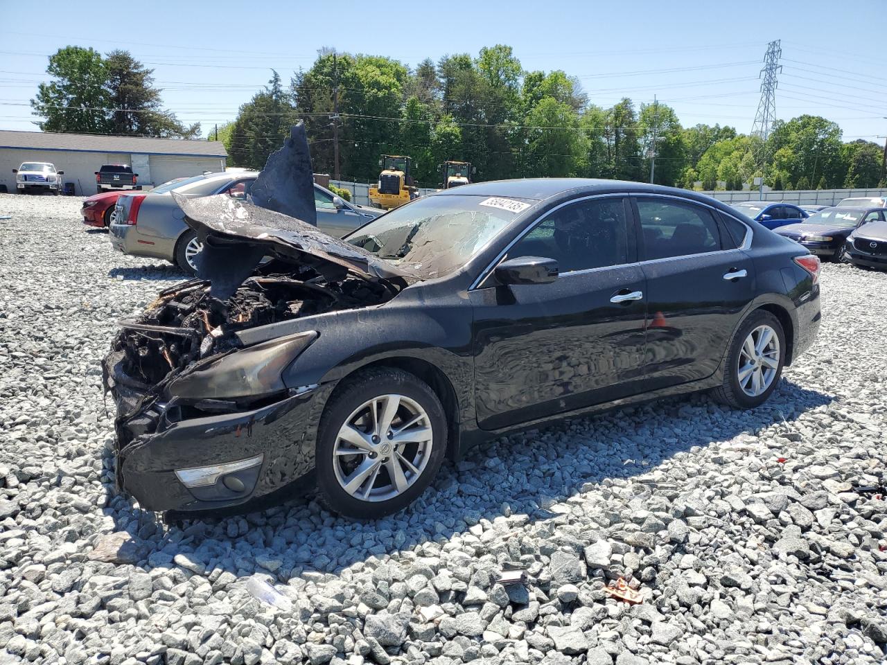 2015 Nissan Altima 2.5 за продажба в Mebane, NC - Burn