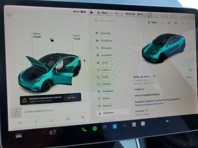 2020 TESLA MODEL Y 