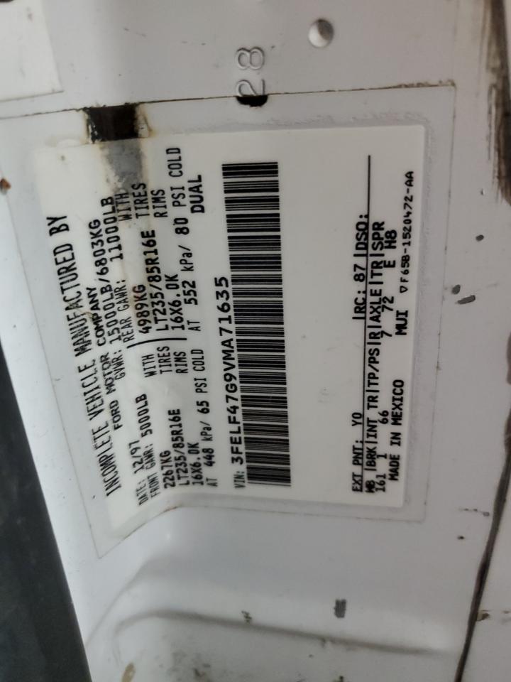 1997 Ford F Super Duty VIN: 3FELF47G9VMA71635 Lot: 51534355