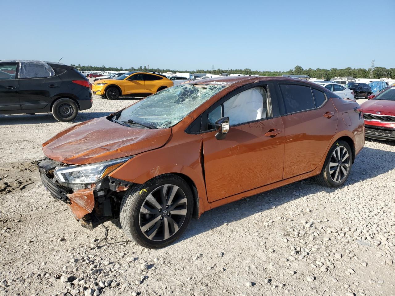 2020 Nissan Versa Sr на продаже в Houston, TX - Top/Roof