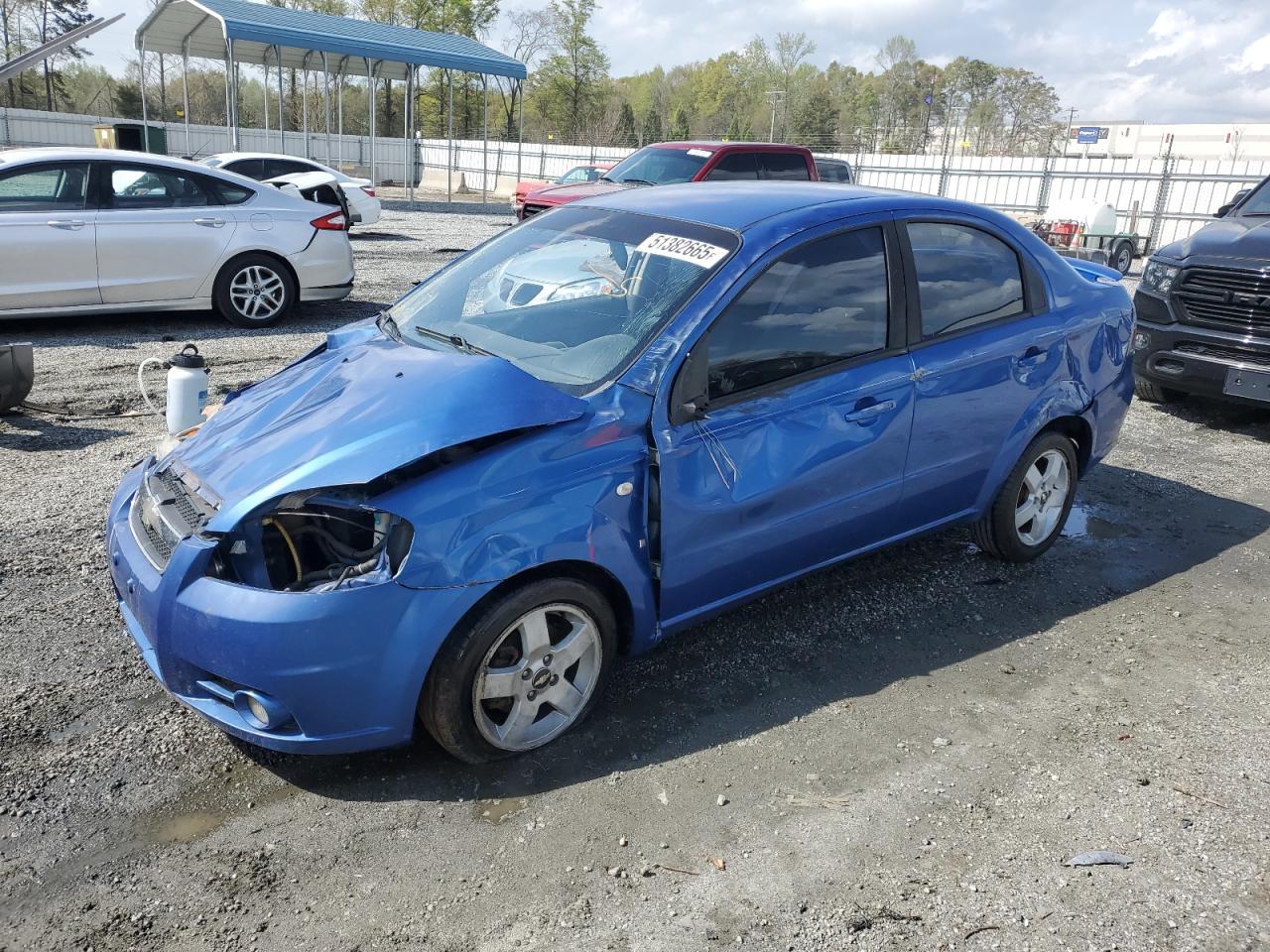 2007 Chevrolet Aveo Lt na sprzedaż w Spartanburg, SC - Side