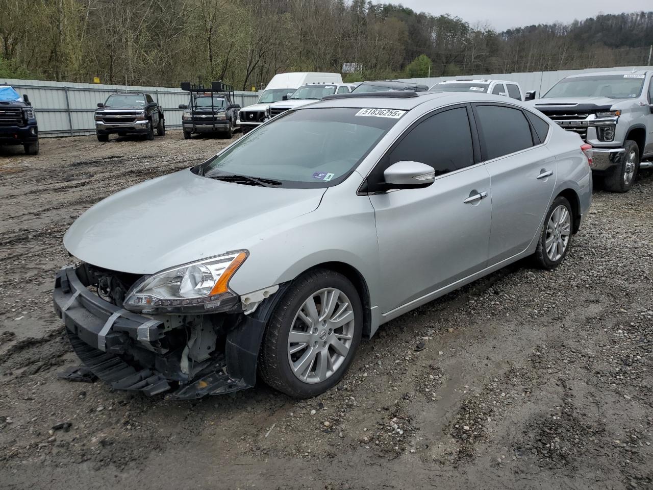 2015 Nissan Sentra S for Sale in Hurricane, WV - Front End